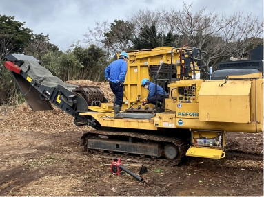 チップ化用の機械写真